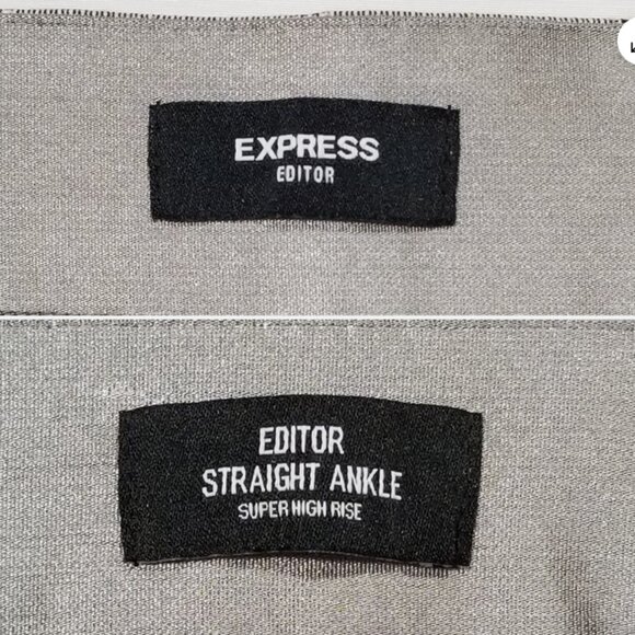 EXPRESS Editor Straight Ankle Dress Pants 6749E1M - Picture 7 of 8